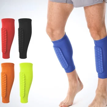 1 Чифт спортни футболни облицовка на долната част на крака, за възрастни, Мобилен ръкав за предпазване от сблъсъци, Чорап за подкрепа на крака, футболен компрессионный ръкав за телета