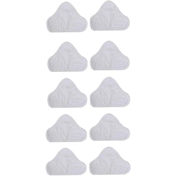 10 Опаковки за преобличане парна парцал от микрофибър за H2O Моп X5 Триъгълна Drag