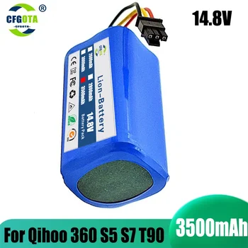 100%. за Qihoo 360 S5 S7 T90 Акумулаторна батерия за робот-прахосмукачка 14,8 от 3500 mah, сменяеми батерии за робот-прахосмукачка.