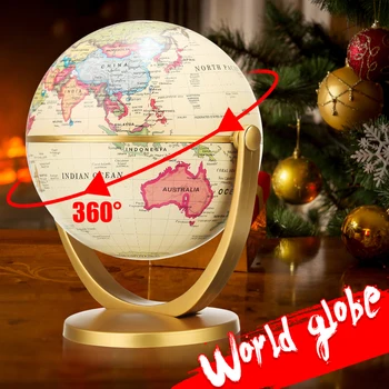12 см. ретро-глобус, въртяща се на 360 градуса Земята, Карта на Световния океан, топка, Античен desk, изучаването на географията, Домашно Училище украса