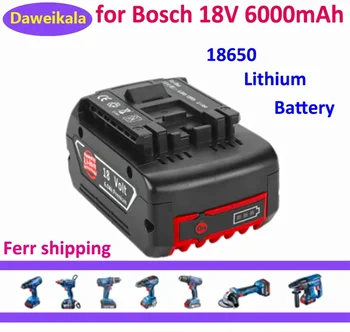 2023 Ново Зарядно за Электродрели Bosch 18V 6000mAh li-ion Батерия BAT609, BAT609G, BAT618, BAT618G, BAT614 Charger18650