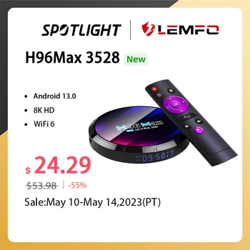 LEMFO H96 Max RK3528 Smart TV Box Android 13 Подкрепа WIFI6 8K 3D H96Max Телеприставка Android 13.0 мултимедиен плейър 2023 Нова