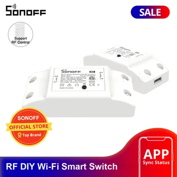 Sonoff RF 433 Mhz WiFi Безжичен смарт ключ С управление по Wi-Fi Ключа за лампата с дистанционно управление Wi-Fi Поддръжка на радиочестотен приемник Умен Дом