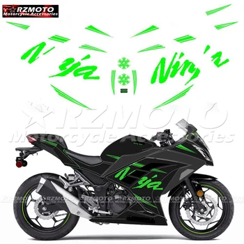За Kawasaki NINJA300 NINJA250 EX300 EX250 Ninja Части За Мотоциклети Стикер На Обтекател Пълен Комплект Непромокаеми Светлоотразителни Стикери За Кола