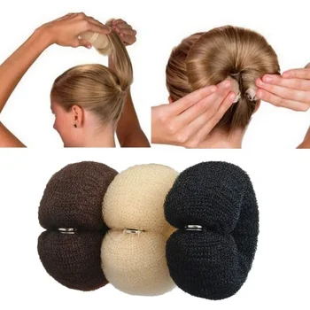Модерен комплект за създаване на връзки за коса Donut Magic Foam Sponge Big Easy Ring Инструменти за стайлинг на коса и Аксесоари за прически за момичета и жени