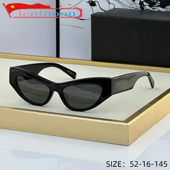 Нови слънчеви очила Модерен Класически Реколта Маркови Дизайнерски Мъжки и дамски Слънчеви очила Cateye Acetate Outdoor Square Star Лукс