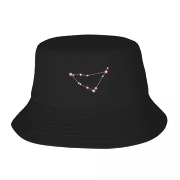 Ново Съзвездие Козирог, розова широка периферия шапка, шапка голям размер, космата шапка, мъжки Плажни шапки, дамски