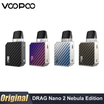 Оригинален Voopoo DRAG Nano 2 Kit Мъглявина Edition 20 W Вейп Батерия 800 mah 2 МЛ VINCI Series V2 Pod Касета Изпарител За Електронни Цигари