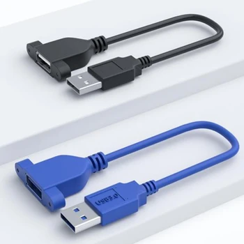 Удлинительный USB кабел USB 2.0 мъж към жена с винтове за Аксесоари за КОМПЮТРИ