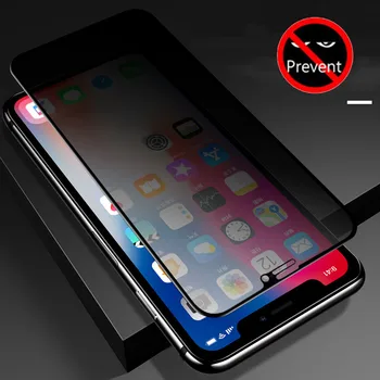 Черна Защитно фолио за екран за Поверителност За iPhone 11 12 13 14 Pro Max, anti-spyware Стъкло За iPhone 15 Pro XS MAX XR 13 12 mini Private