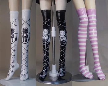 Чорапи за кукли BJD Отглеждане за кукли 1/4 MSD от изкуствена кожа, чорапи за бедрата, аксесоари за дрехи за кукли