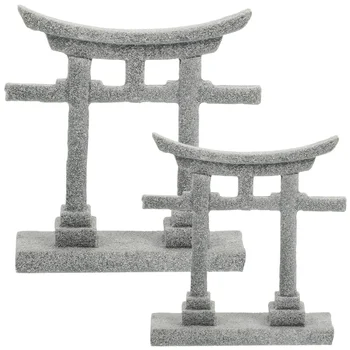 Японски врата на Тория, Мини-портал на Тория, Рафт за японския синтоистского олтара, Миниатюрен храм, Японски аквариум, Пейзаж каменния мост